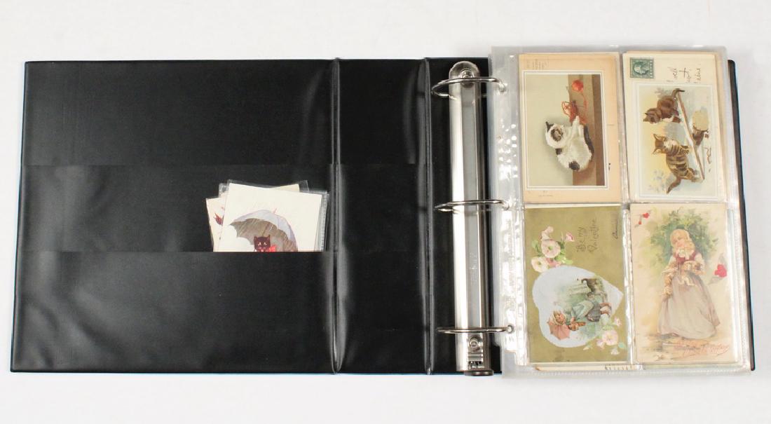 BINDER OF (245) 1920-40S CAT POSTCARDS (1 of 3)