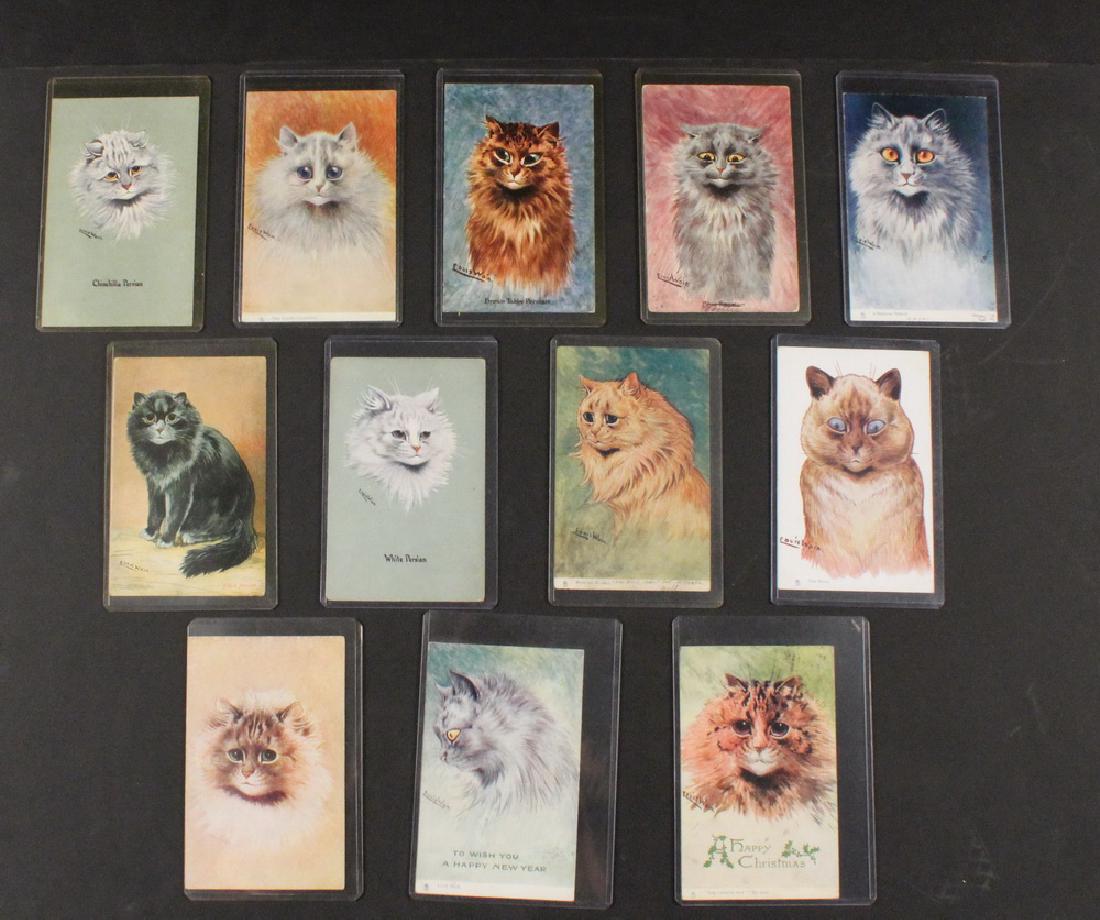 (12) RARE LOUIS WAIN CAT POSTCARDS (1 of 2)