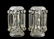 PR ANTIQUE CUT CRYSTAL MANTEL LUSTRES
