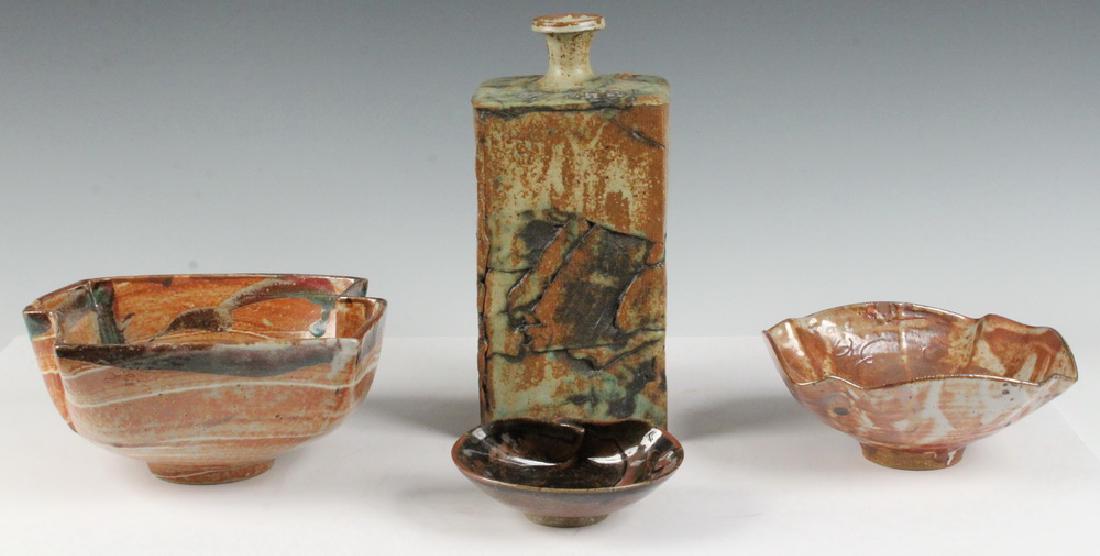 (4 PCS) MAKOTO YABE (JAPAN/MA, 1947-2005) POTTERY (1 of 9)