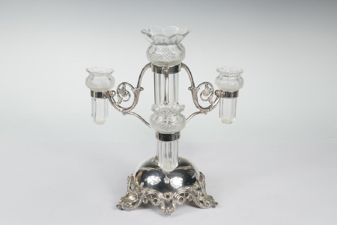 WALKER & HALL SILVER-PLATED EPERGNE (1 of 4)