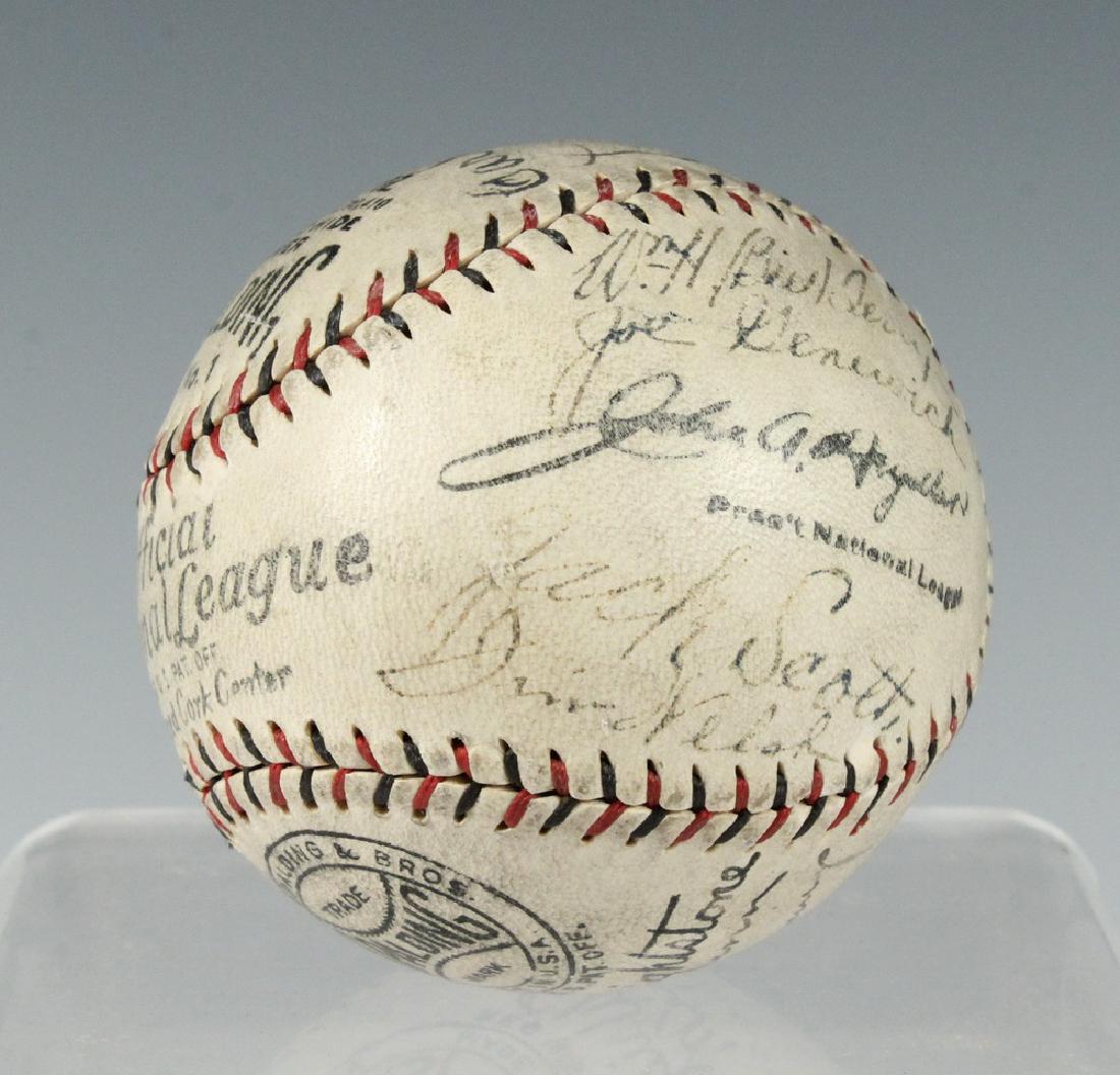 1928 SIGNED NEW YORK GIANTS GAME BASEBALL (1 of 5)