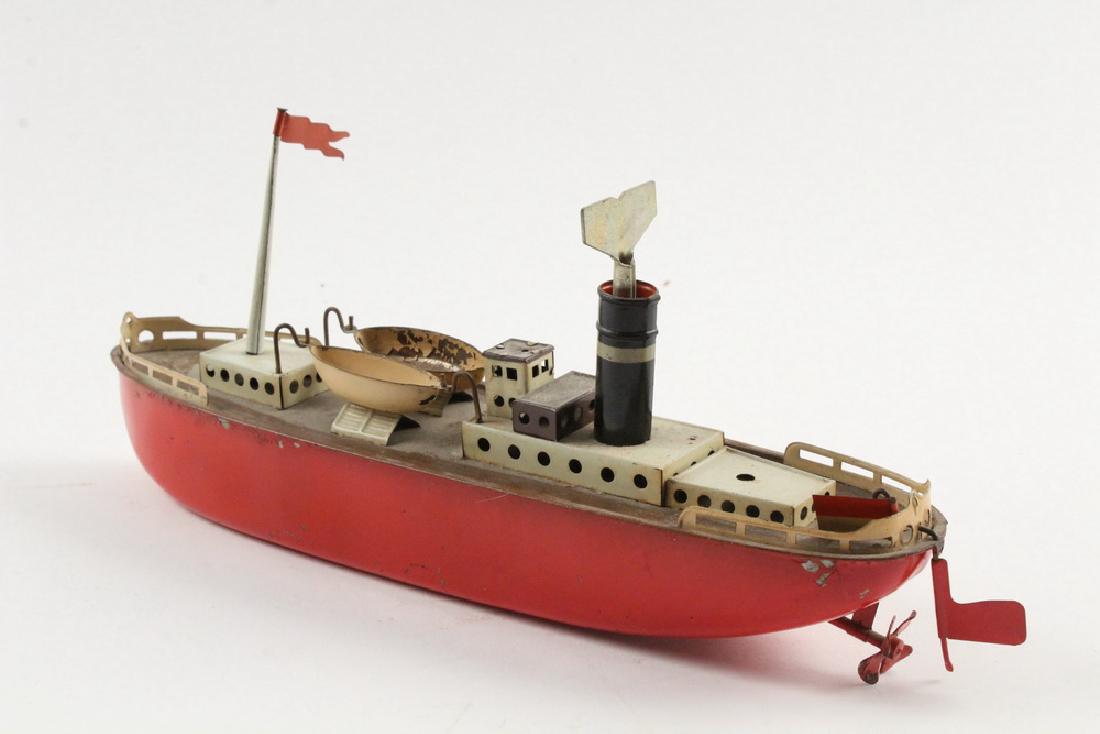TIN LITHO TOY BOAT (1 of 4)