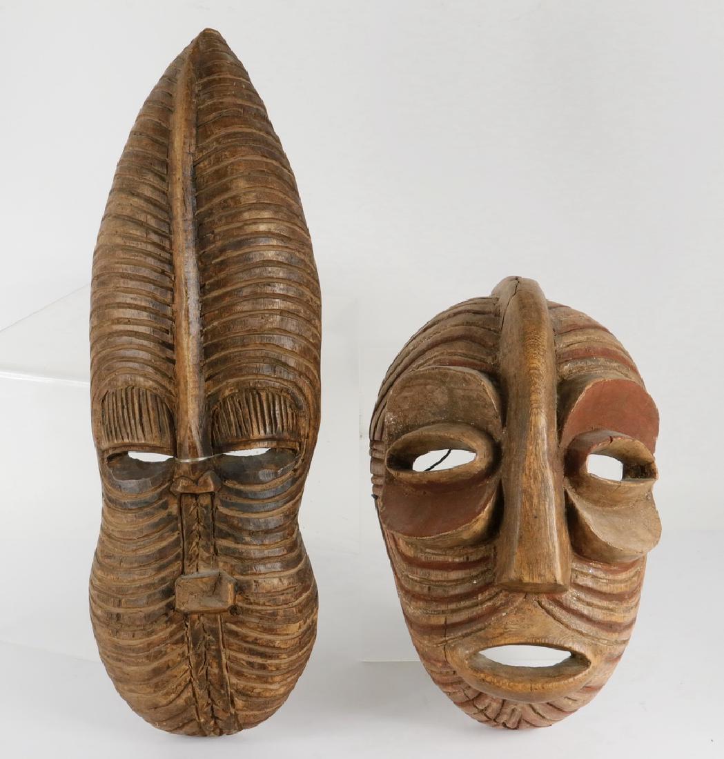 (2) AFRICAN MASKS (1 of 2)