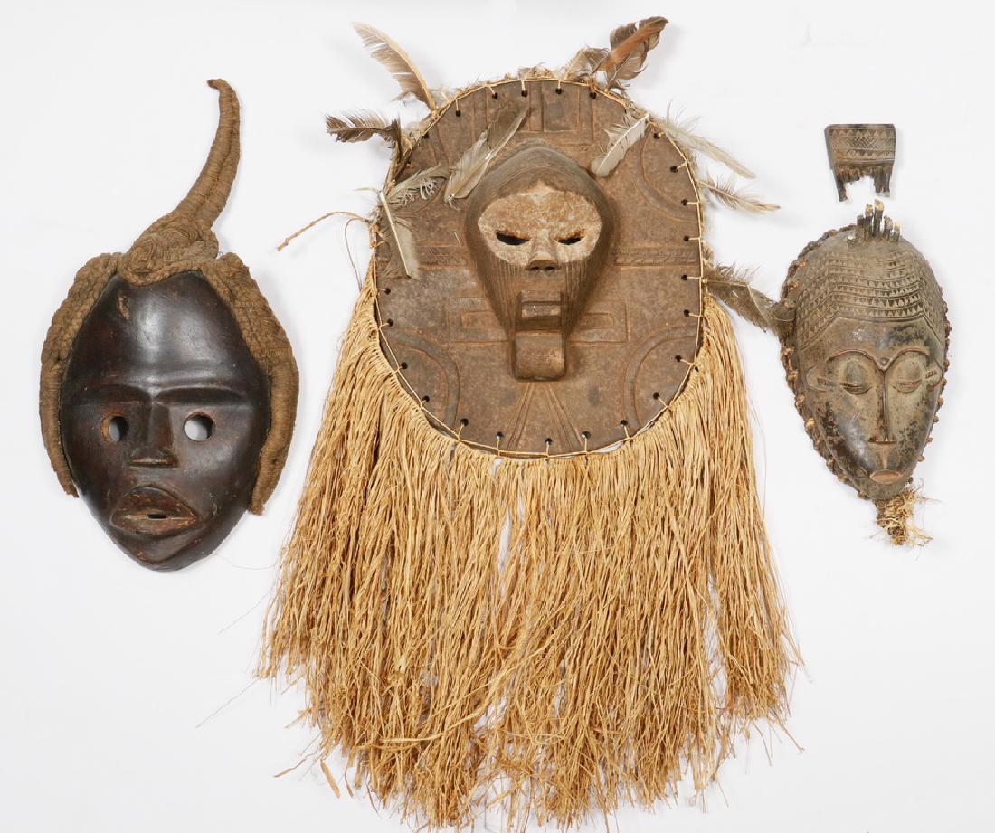 (3) AFRICAN MASKS (1 of 2)