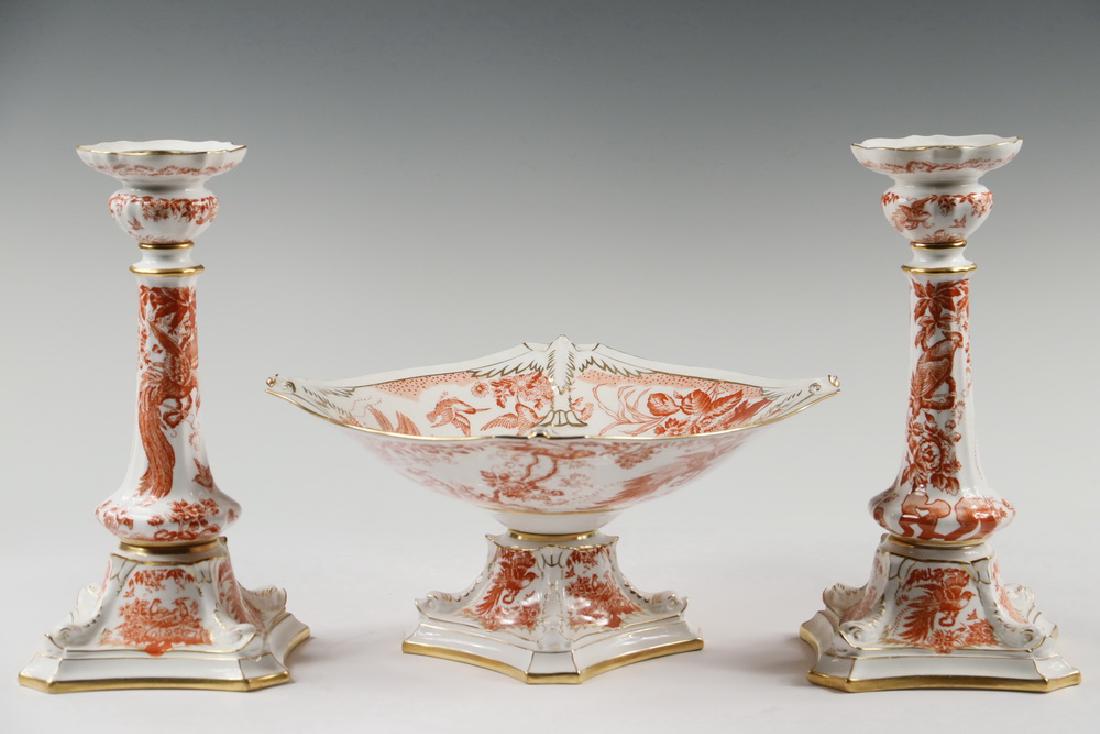 (3 PC) ROYAL CROWN DERBY CENTERPIECE SET (1 of 4)
