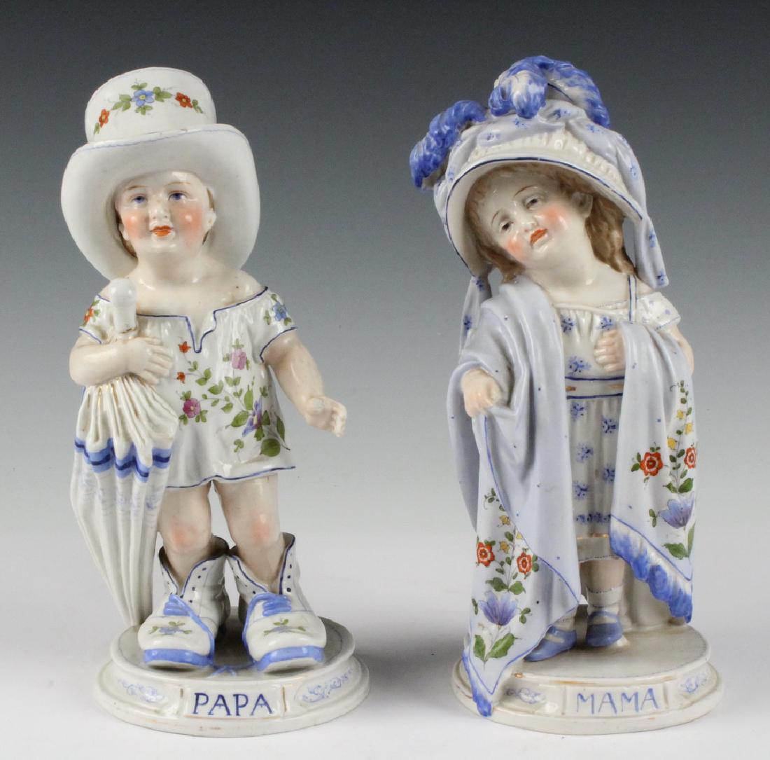 PAIR CONTA & BOEHME PORCELAIN FAIRING FIGURES (1 of 5)