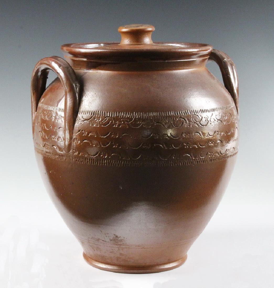 LIDDED POTTERY JAR (1 of 3)
