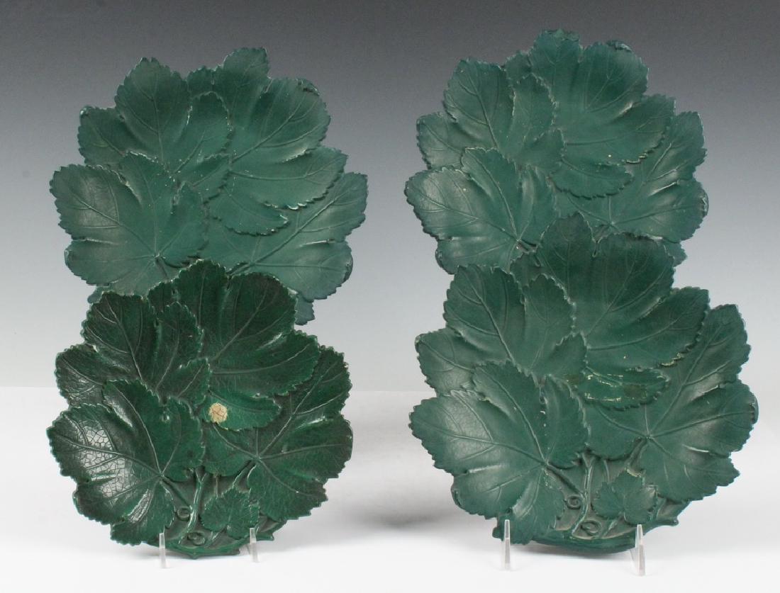 (4) BOHEMIAN MAJOLICA PLATES (1 of 5)