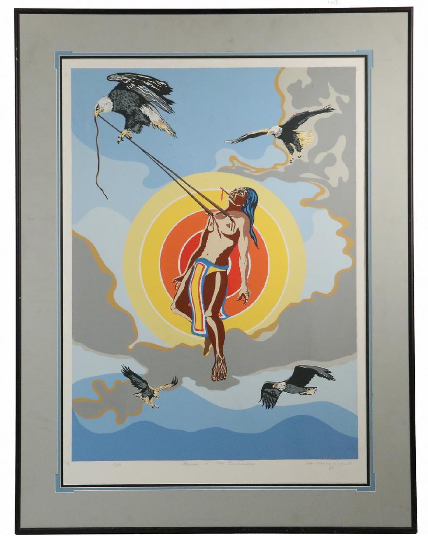 NATIVE AMERICAN PRINT (1 of 4)