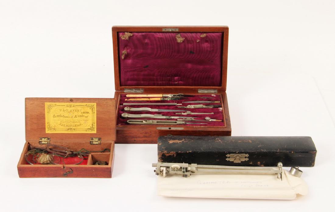 (3) CASED DRAFTING TOOLS AND GOLDSMITH SCALE (1 of 5)