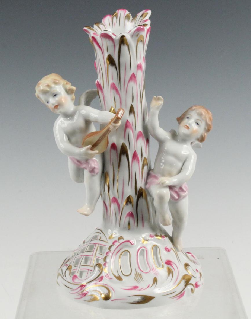 HEREND PORCELAIN CANDLESTICK (1 of 4)