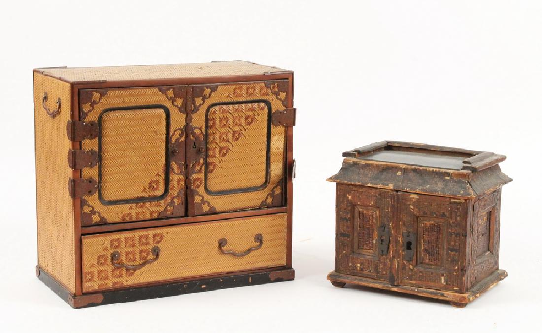 (2) JAPANESE STRAW-CRAFT BOXES (1 of 4)