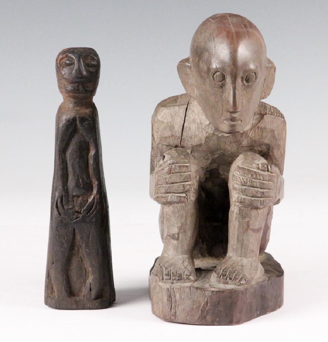 (2) CARVED FIGURES (1 of 5)