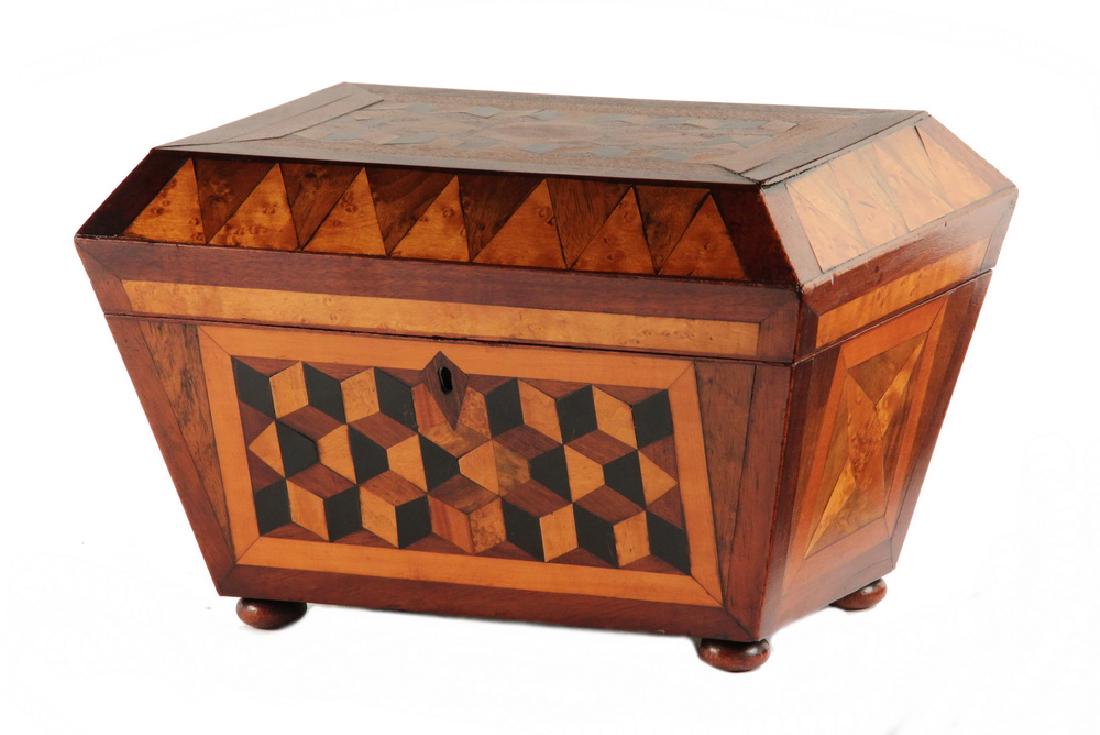 PARQUETRY TEA CADDY (1 of 5)