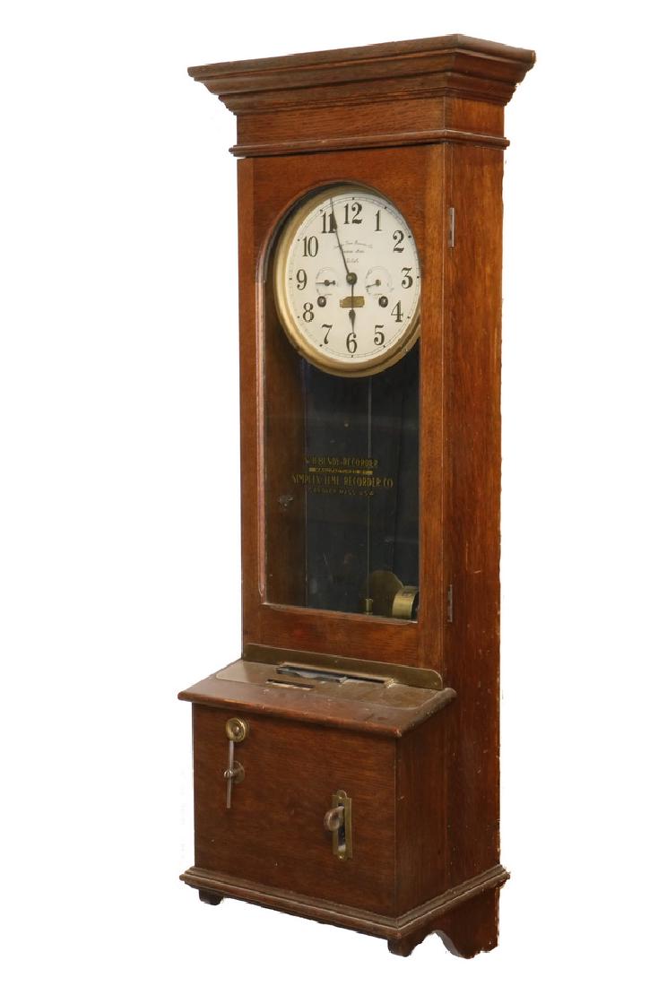 BUNDY SIMPLEX TIME RECORDER CLOCK