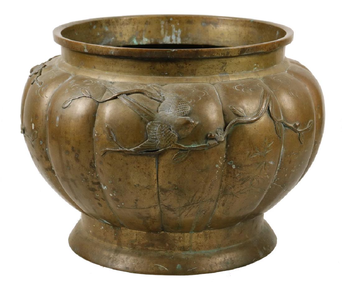 JAPANESE BRONZE JARDINIERE (1 of 6)