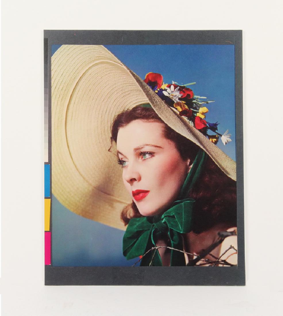 RARE LOUIS M. CONDAX PHOTO PRINT OF VIVIEN LEIGH: Rare Color Dye Transfer Print of Louis Condax's 1939 Photo of Vivien Leigh in "Gone With the Wind", one of about 20 made for his son, using the original matrices for the process Condax invented, print