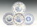 (36 PCS) ENGLISH BLUE TRANSFERWARE CHINA - 2