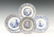 (36 PCS) ENGLISH BLUE TRANSFERWARE CHINA - 3