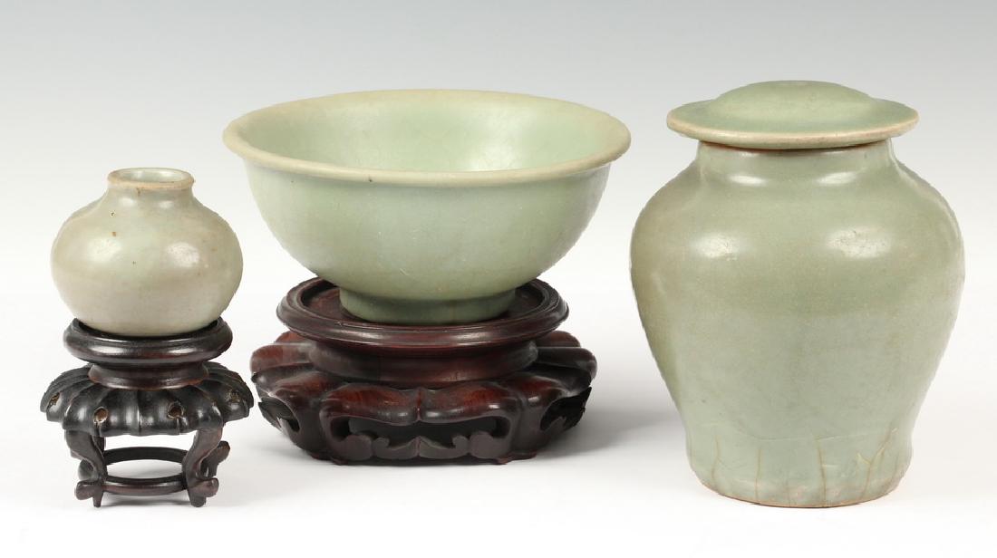 (3 PCS) KOREAN CELADON POTTERY
