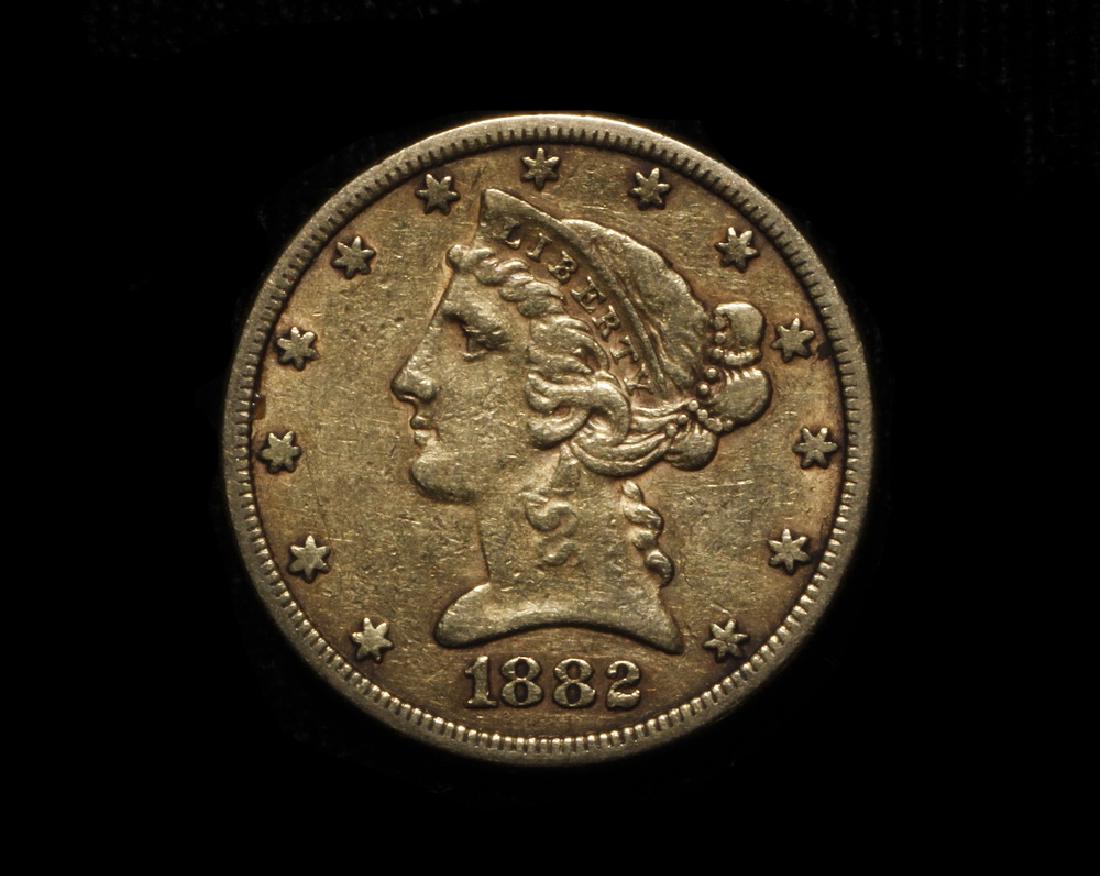 1882 $5.00 Liberty Gold (1 of 4)