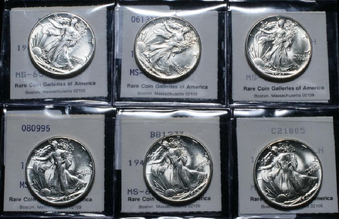 (6) Walking Liberty Halves (1 of 3)