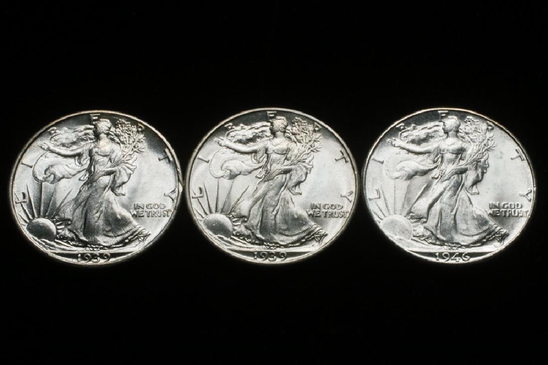 (3) Walking Liberty Half Dollars (1 of 4)