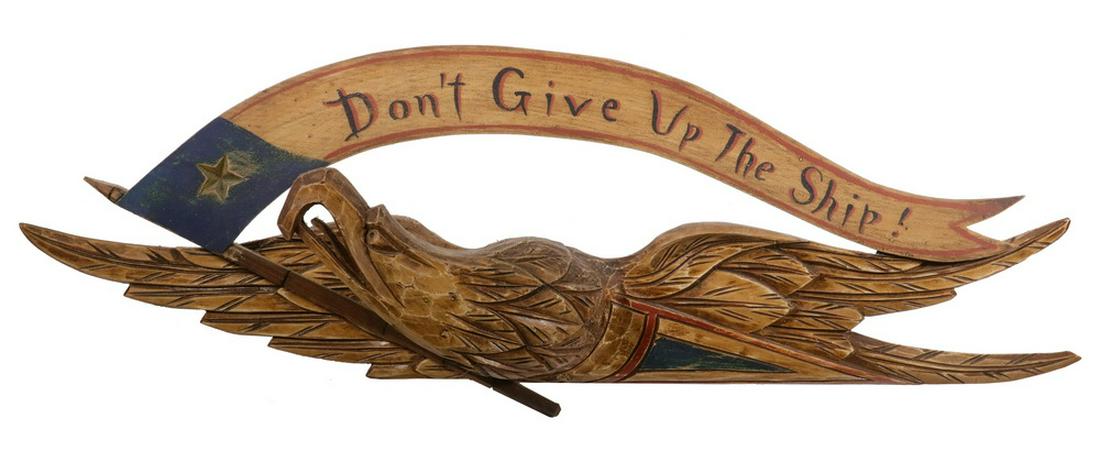 CARVED AND PAINTED BELLAMY STYLE EAGLE (1 of 2)