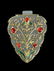 GOLD INLAID AND GEM-SET JADE PENDANT