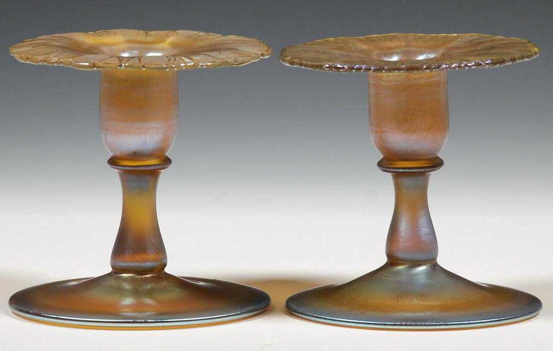 PR TIFFANY STUDIOS FAVRILE CANDLESTICKS (1 of 5)