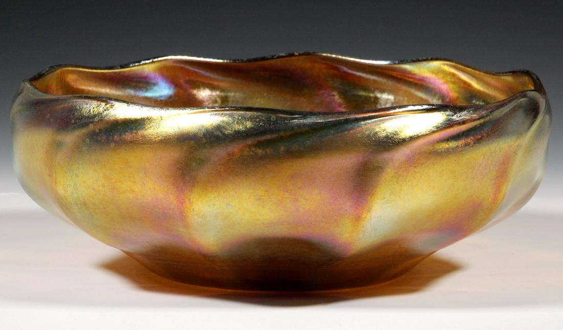 TIFFANY STUDIOS FAVRILE GLASS BOWL (1 of 5)