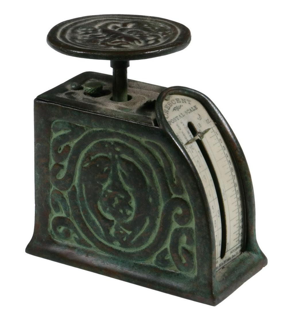 RARE TIFFANY STUDIOS BRONZE POSTAL SCALE (1 of 5)