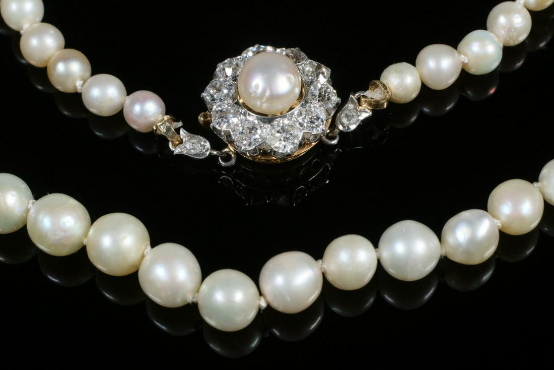 NATURAL SALTWATER PEARL NECKLACE (1 of 4)