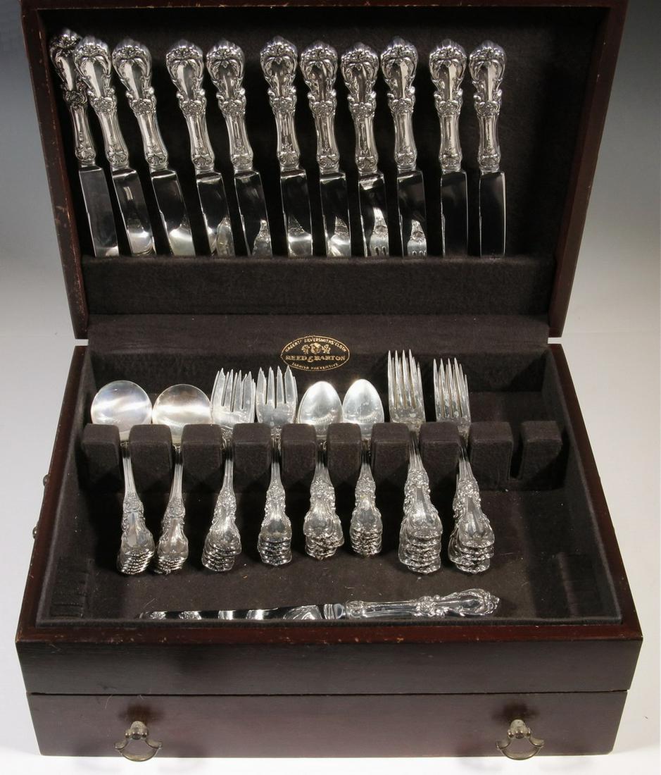 (60 PCS) REED & BARTON "BURGUNDY" STERLING FLATWARE (1 of 6)