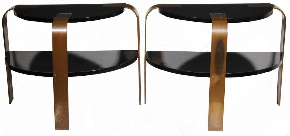 PR OF ART DECO SOFA TABLES BY DONALD DESKY (1894-1989) (1 of 3)