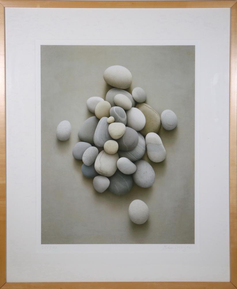 ALAN MAGEE (ME/PA, 1947 - ): "Convergence", archival inkjet, pencil signed and numbered 26/500, with Huston-Tuttle Gallery of Rockland, Maine label verso, housed in maple box frame, matted under UV glass, OS: 35 1/2" x 29 1/2", i