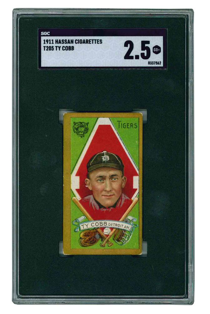 1911 T205 GOLD BORDER TY COBB SGC 2.5 GD+ (1 of 3)