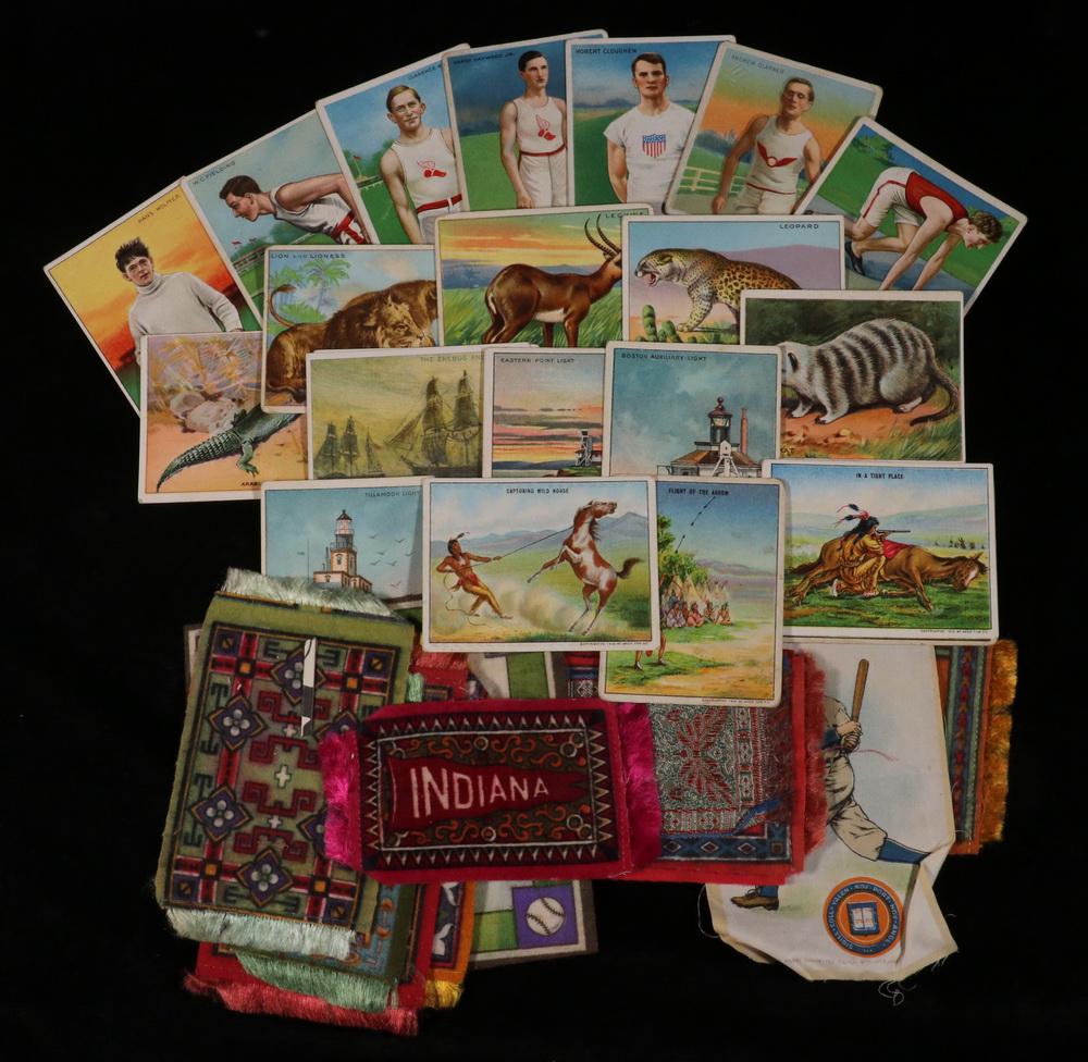 MISC. CIGARETTE CARDS, LEATHERS AND FELTS (1 of 2)