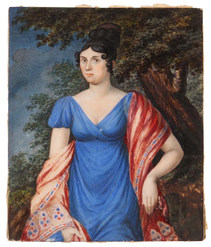 EARLY 19TH C. GERMAN MINIATURE PORTRAIT (1 of 2)