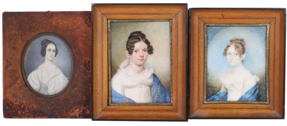 (3) EARLY 19TH C. MINIATURE PORTRAITS (1 of 6)