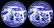 (2) BLUE & WHITE JAPANESE CHARGERS