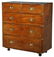 MAHOGANY TWO-PART CAMPAIGN CHEST