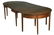 HEPPLEWHITE THREE-PART DINING TABLE