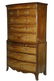 18TH C. ENGLISH MAHOGANY BOW FRONT TWO-PART HEPPLEWHITE