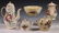 (5 PCS) EARLY KING'S ROSE PATTERN CREAMWARE