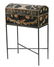 EARLY PAINT DECORATED BOX ON STAND
