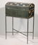 EARLY PAINT DECORATED BOX ON STAND - 6