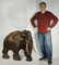 CARVED TEAK WOOD ELEPHANT - 5