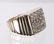 CONTEMPORARY 14K GOLD & DIAMOND RING - 2